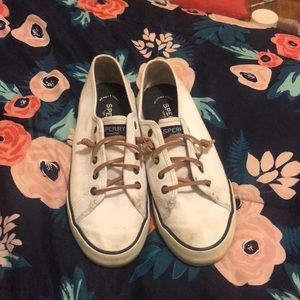 Sperry white women shoes